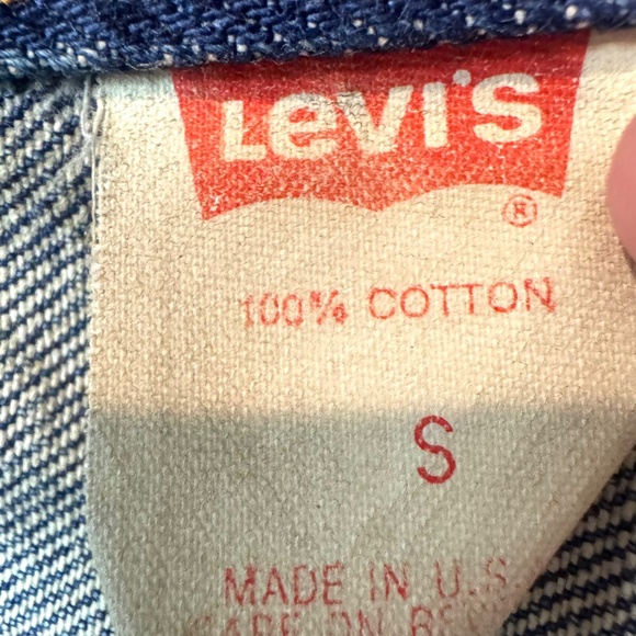 Vintage Boys Jean Denim Jacket with Patches, Levi's. Size Small - Picture 12 of 14